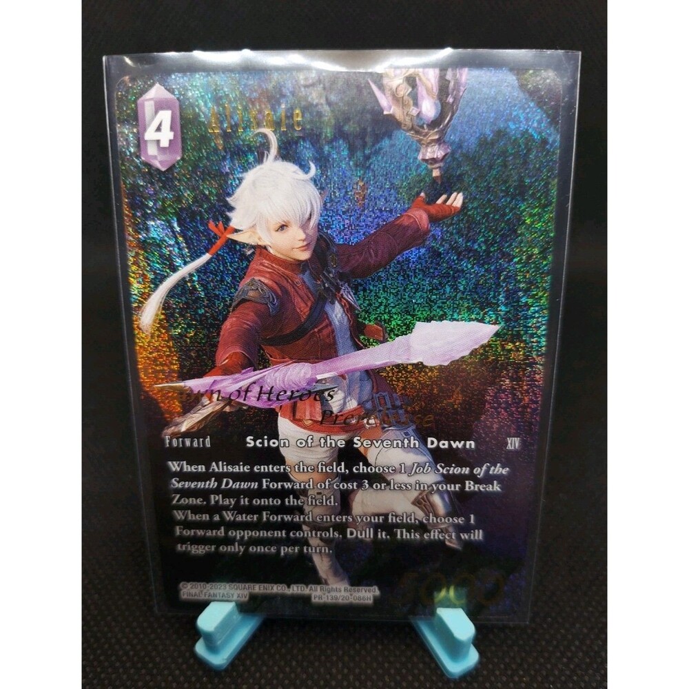 Alisaie Full Art Foil Final Fantasy TCG Dawn of Heroes Prerelease PR-139/20-086H